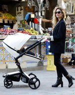 Mima Carrinho de Passeio Xari Max - Black/Snow White/Black