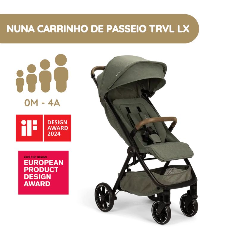 Nuna Carrinho de Bebé Trvl Lx - Pine