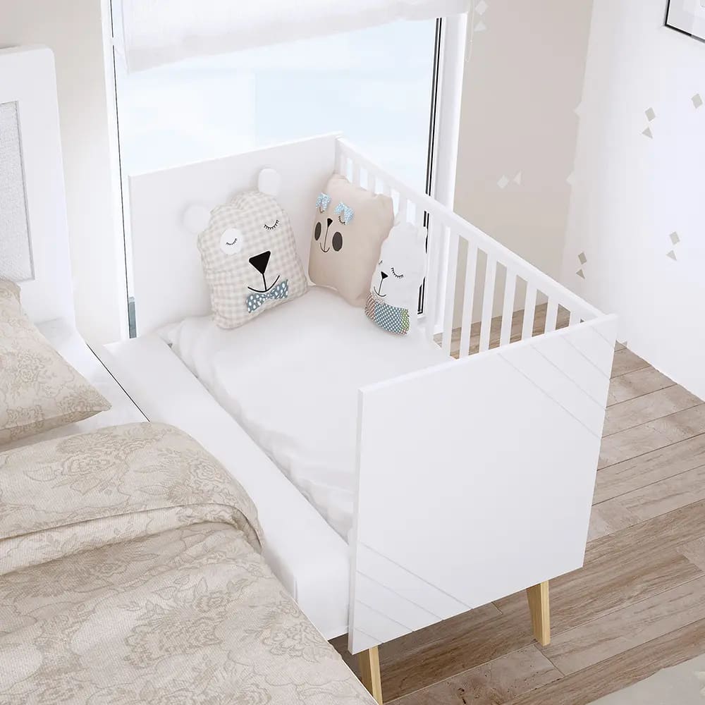 Trama Cama Cosleep Nuova Branco/Faia