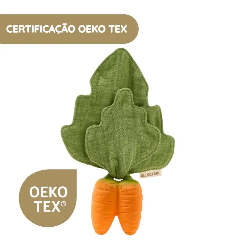 Oli & Carol Mordedor e Mini Doudou Cenoura Cathy