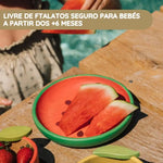 Oli & Carol Prato e Colher em Madeira Melancia