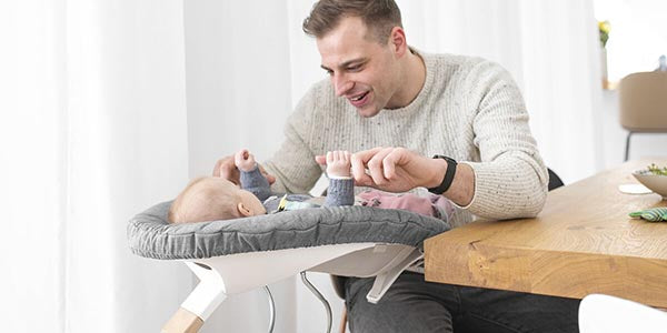 Stokke Nomi Espreguiçadeira - Black/Grey Pink