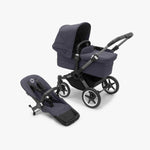 Carrinho de Bebé Donkey 5 Mono Completo da Bugaboo - Cresce com a família - Graphite/Stormy Blue