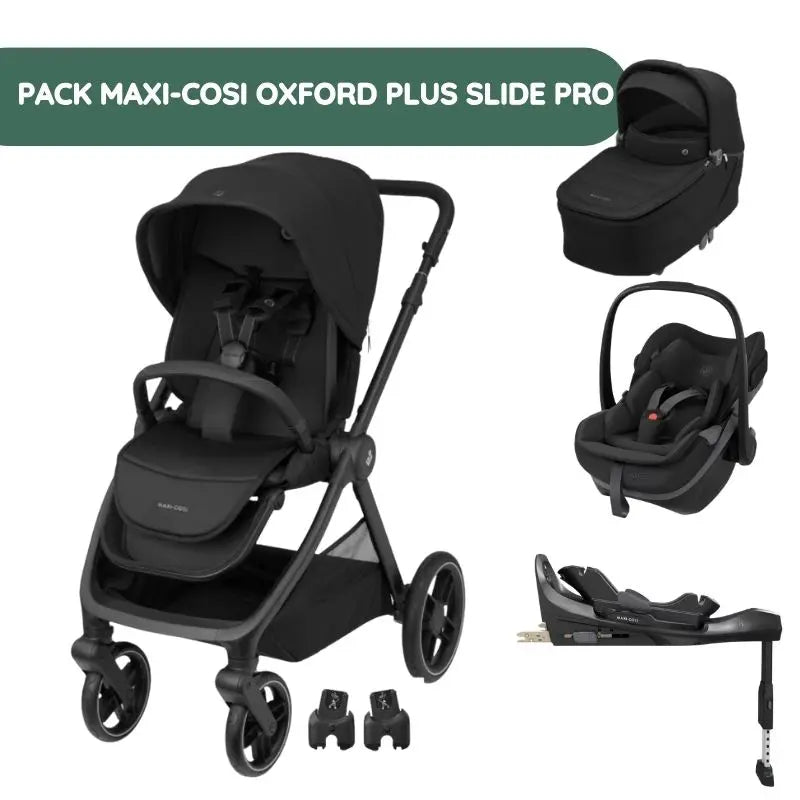 Pack Maxi-Cosi Oxford Plus Slide Pro - Twillic Black