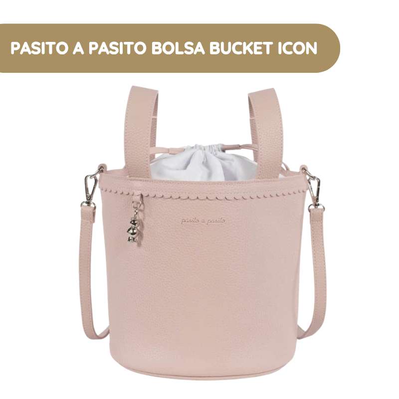 Pasito a Pasito Bolsa Bucket Icon Rose