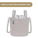 Pasito a Pasito Bolsa Bucket Icon Smoke