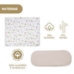 Pasito a Pasito Conjunto Lençol + Muselina Nara