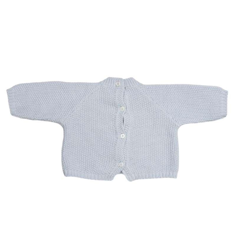 Pasito a Pasito Conjunto Recém-nascido Tricot 0-1M/56 cm - Azul