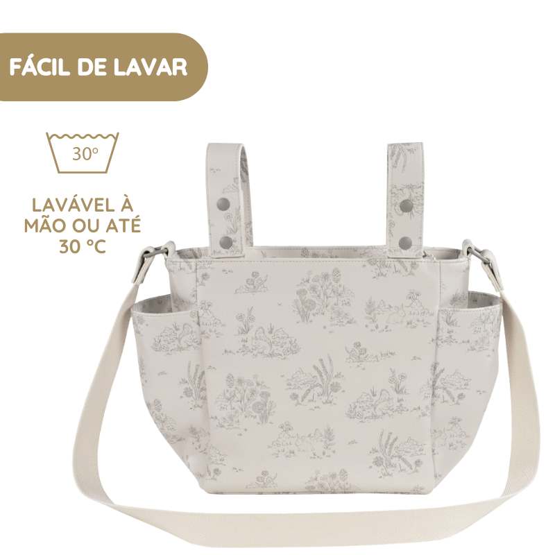 Pasito a Pasito Mala Tiracolo Toile de Jouy - Cream