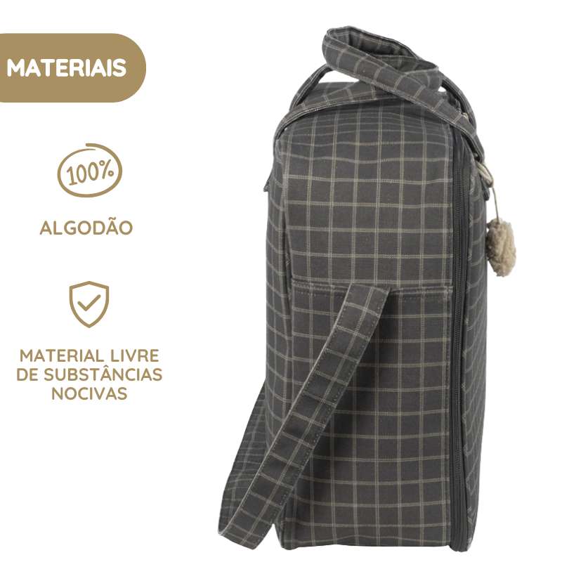 Pasito a Pasito Mala de Maternidade Tartan