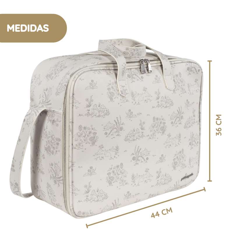 Pasito a Pasito Mala de Maternidade Toile de Jouy - Cream