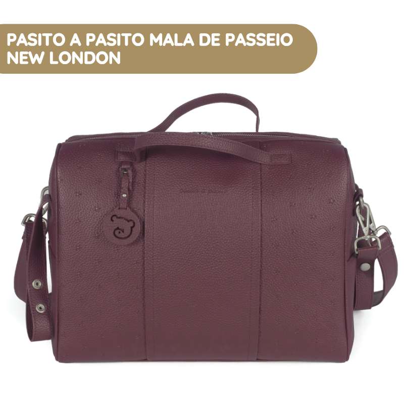 Pasito a Pasito Mala de Passeio New London - Cherry