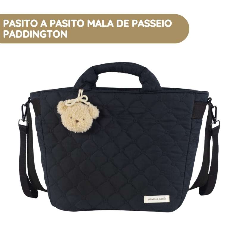 Pasito a Pasito Mala de Passeio Paddington - Negro