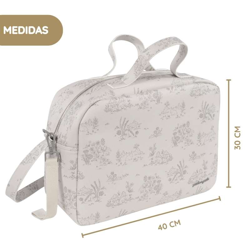 Pasito a Pasito Mala de Passeio Toile de Jouy - Cream