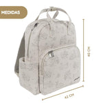 Pasito a Pasito Mochila Toile de Jouy - Forest
