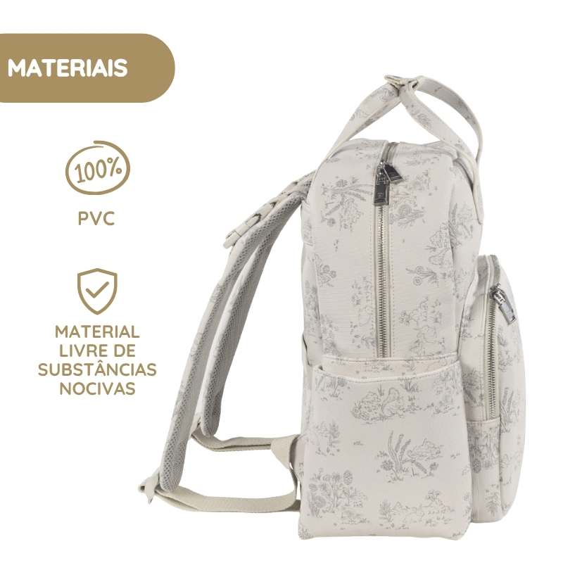 Pasito a Pasito Mochila Toile de Jouy - Forest