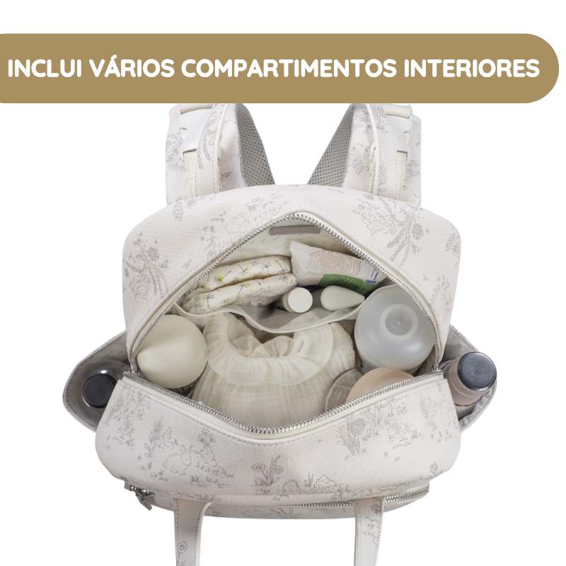 Pasito a Pasito Mochila Toile de Jouy - Cream