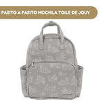 Pasito a Pasito Mochila Toile de Jouy - Forest