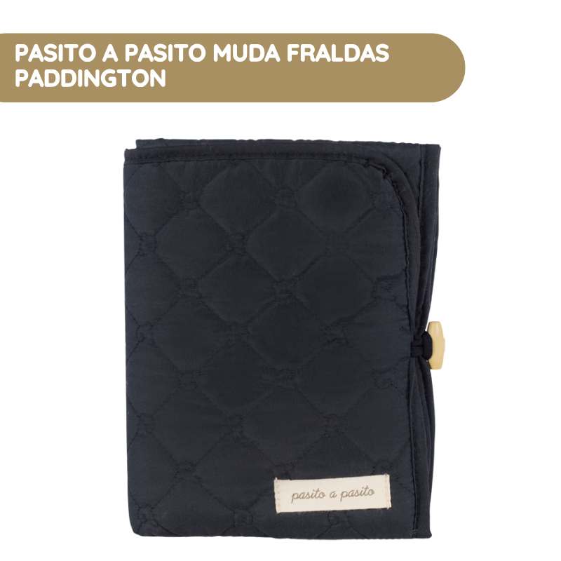 Pasito a Pasito Muda Fraldas Paddington - Negro