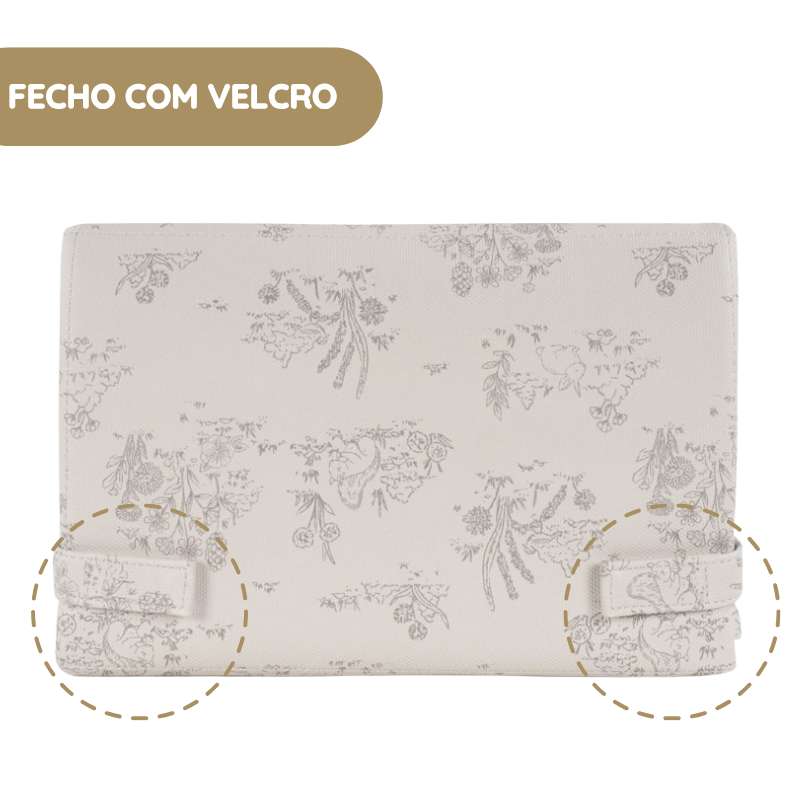 Pasito a Pasito Muda Fraldas Toile de Jouy - Cream