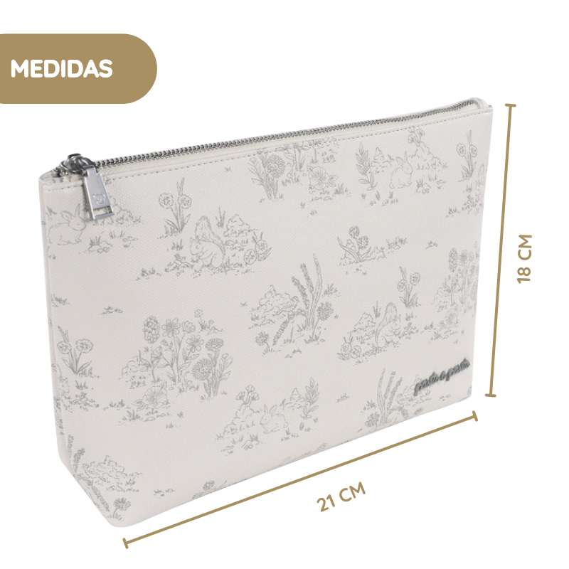 Pasito a Pasito Necessaire Toile de Jouy - Forest