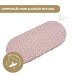 Pasito a Pasito Pack 2 Lençóis Ajustáveis para Alcofa Cherry Flor