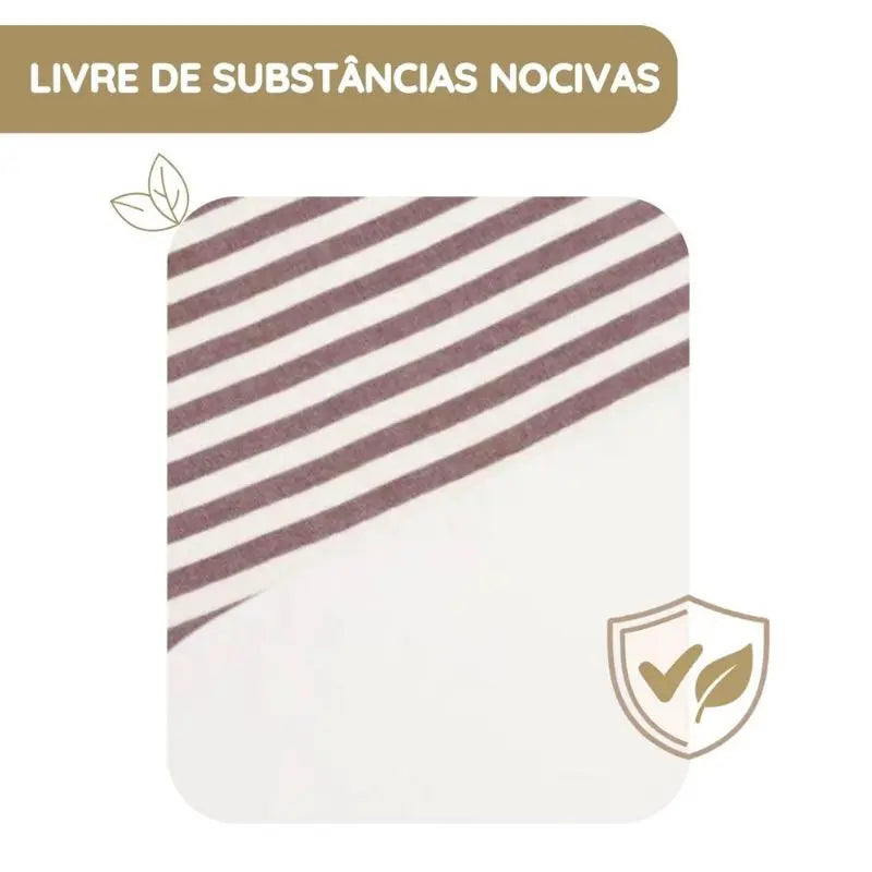 Pasito a Pasito Pack 2 Lençóis Ajustáveis para Alcofa Cherry Rayas