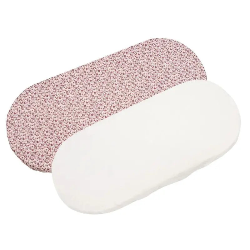 Pasito a Pasito Pack 2 Lençóis Ajustáveis para Alcofa Cherry Flor