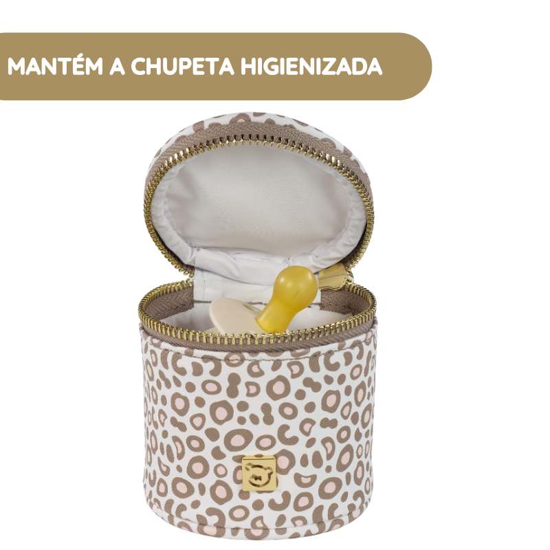 Pasito a Pasito Porta Chupetas London - Animal Print