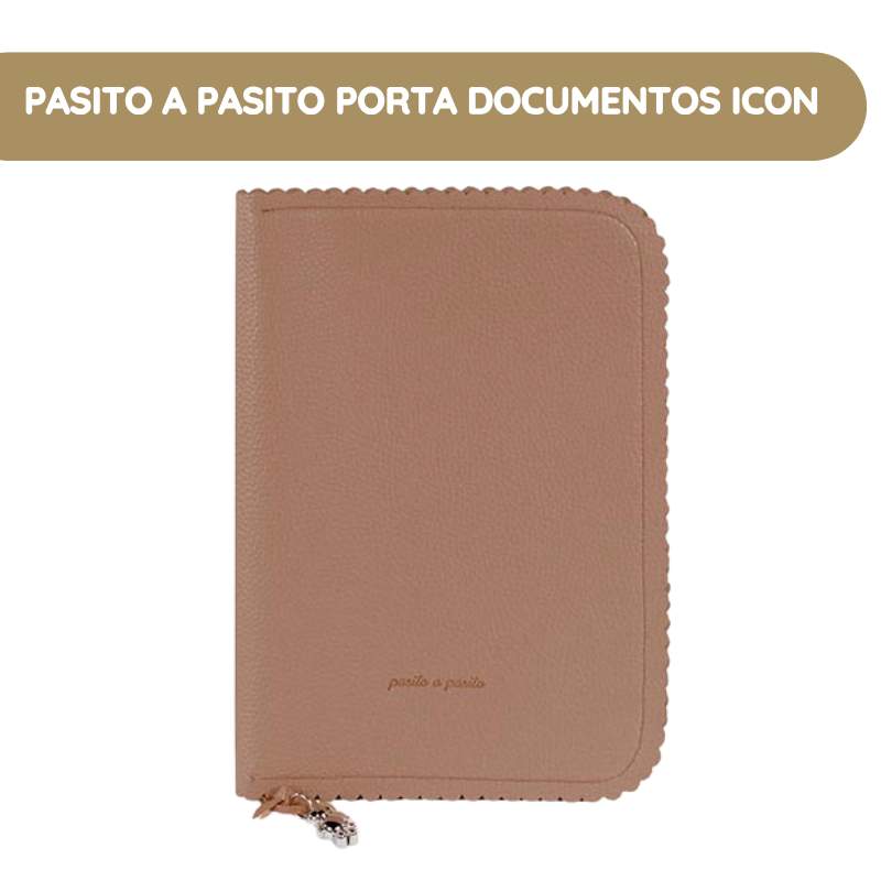 Pasito a Pasito Porta Documentos Icon - Caramel