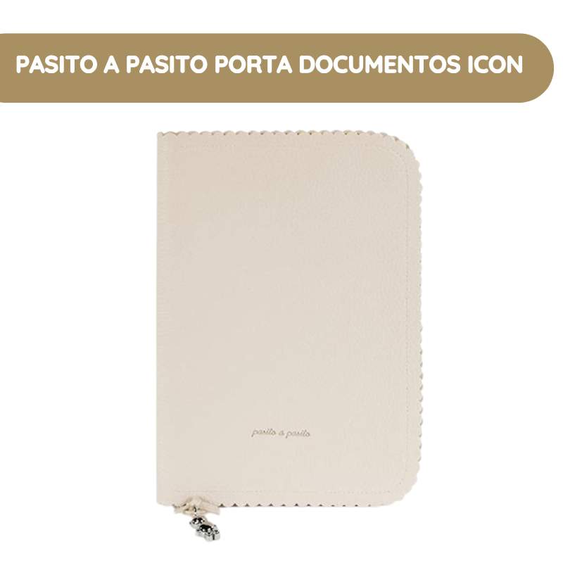 Pasito a Pasito Porta Documentos Icon - Cream