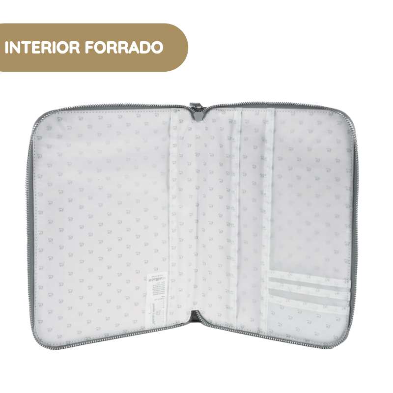 Pasito a Pasito Porta Documentos Toile de Jouy - Cream