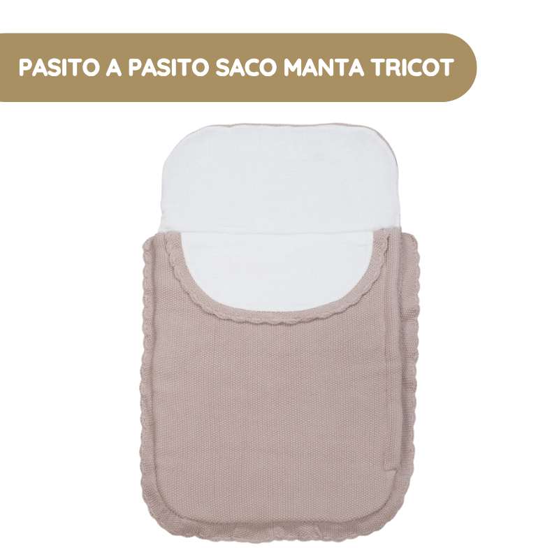 Pasito a Pasito Saco Manta Tricot - Rosa
