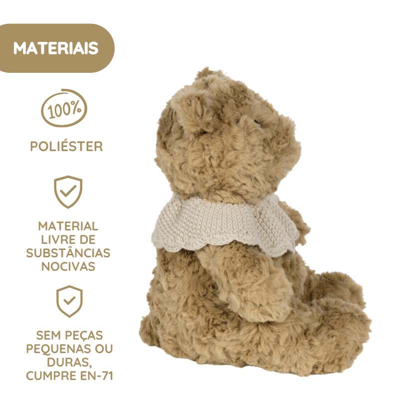 Pasito a Pasito Urso Peluche Tricot - Rosa