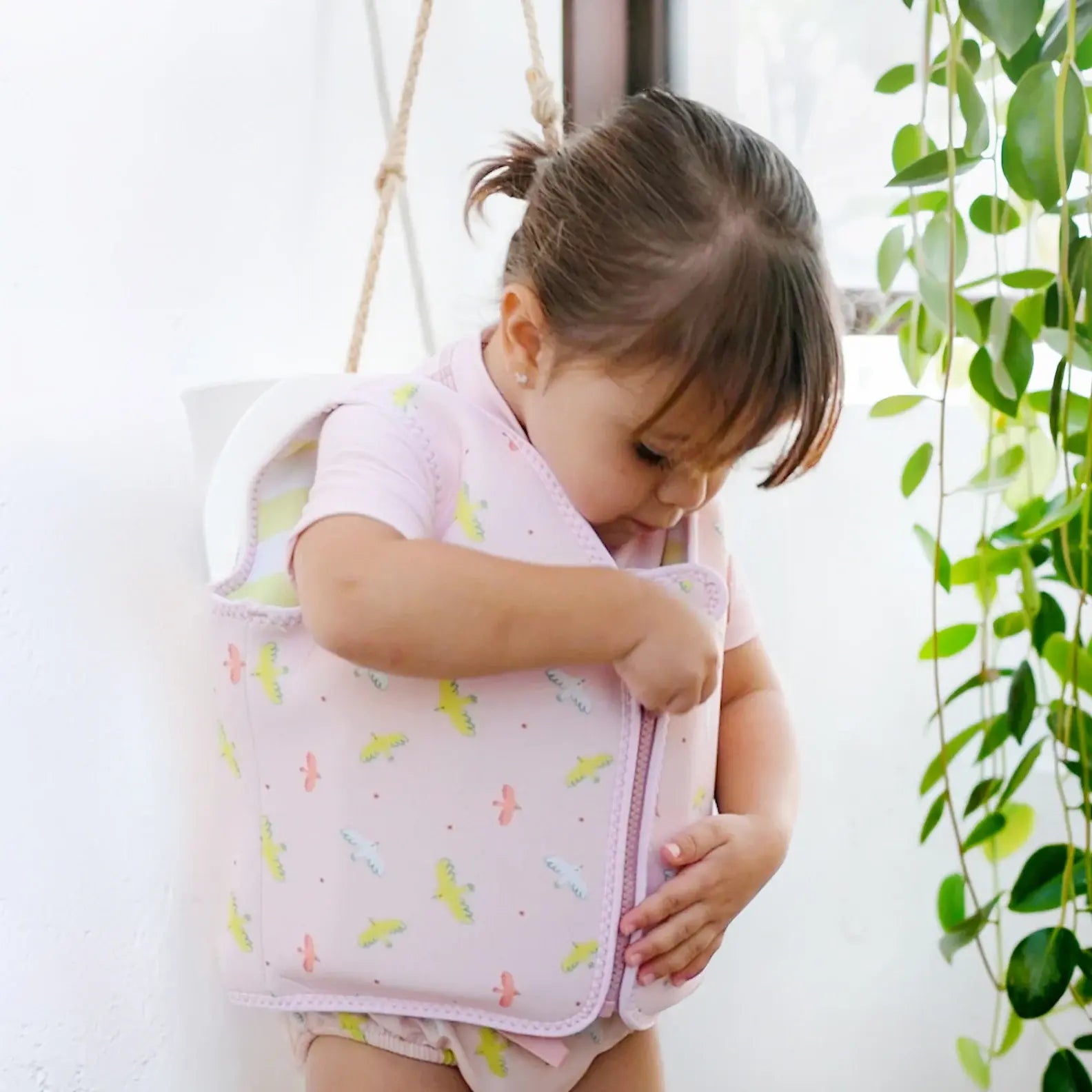Saro Colete de Flutuação de Aprendizagem S 1-3 anos - Tropicool Pink