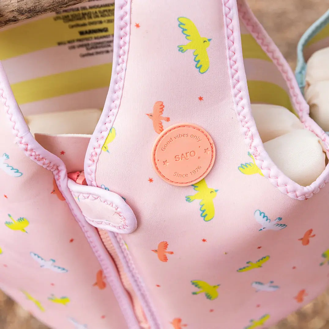 Saro Colete de Flutuação de Aprendizagem S 1-3 anos - Tropicool Pink