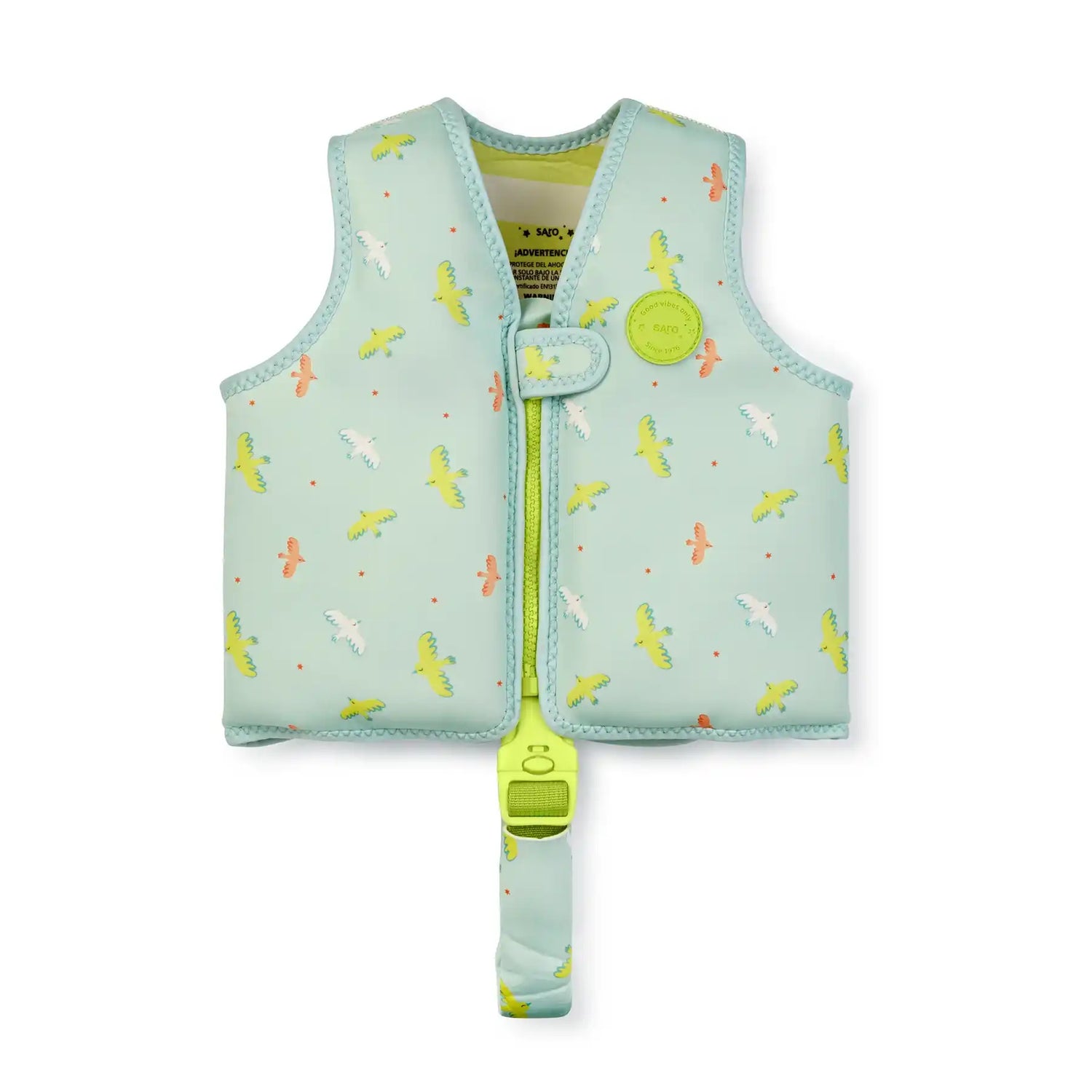 Saro Colete de Flutuação de Aprendizagem S 1-3 anos - Tropicool Mint