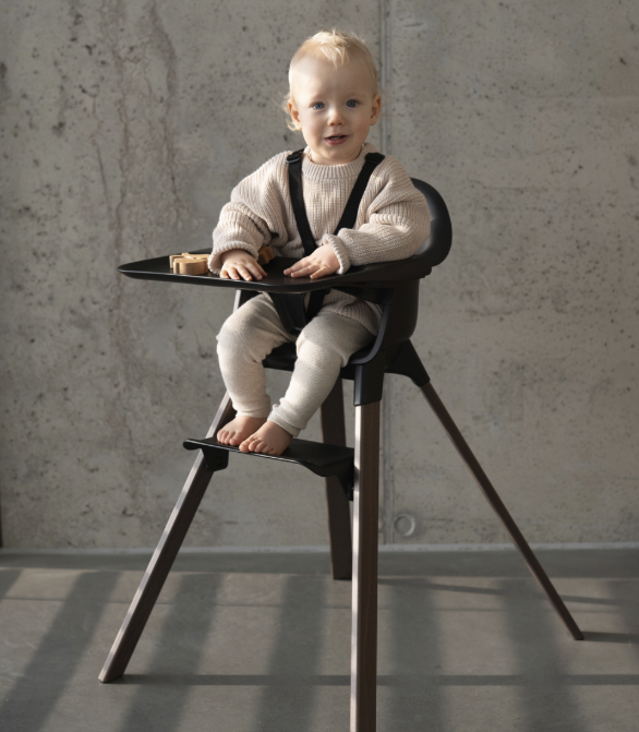 Stokke Clikk Cadeira de Refeição - Black / Warm Brown