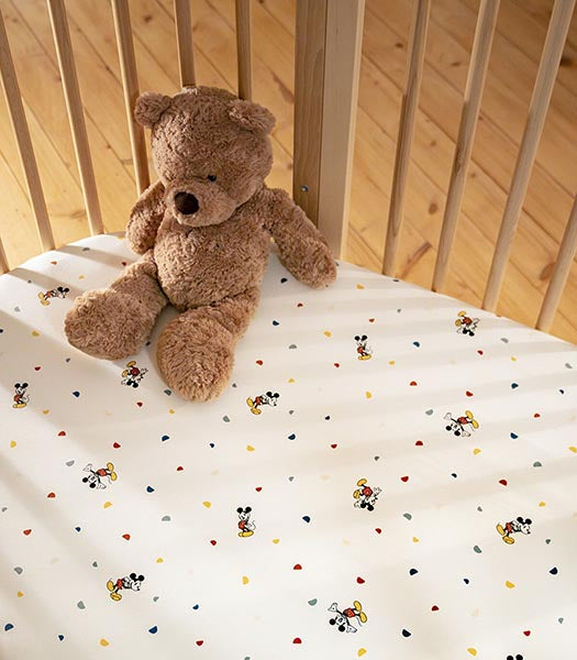 Stokke Lençol Ajustável para Berço Sleepi Mini - Mickey Celebration