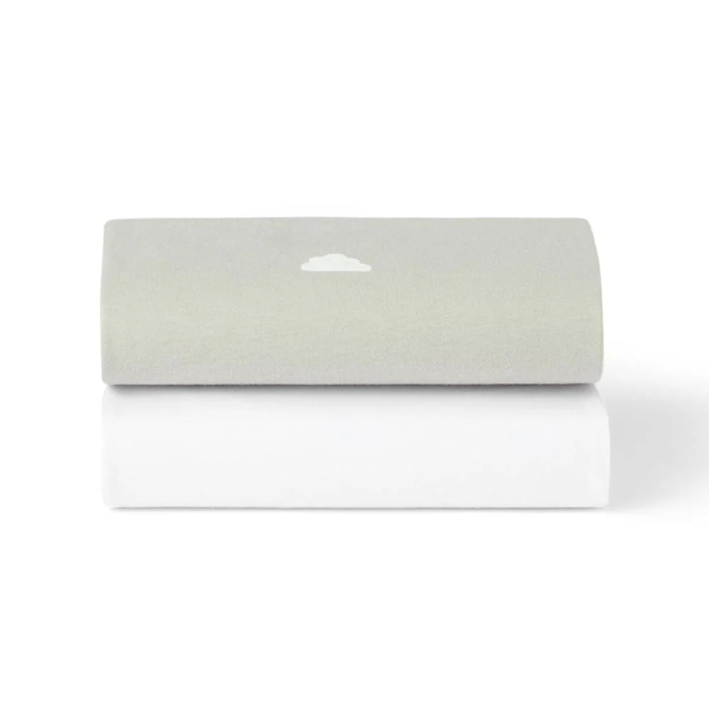 Snüz Lençol Ajustável para Berço Co-sleeping - Grey / Cloud (pack de 2)