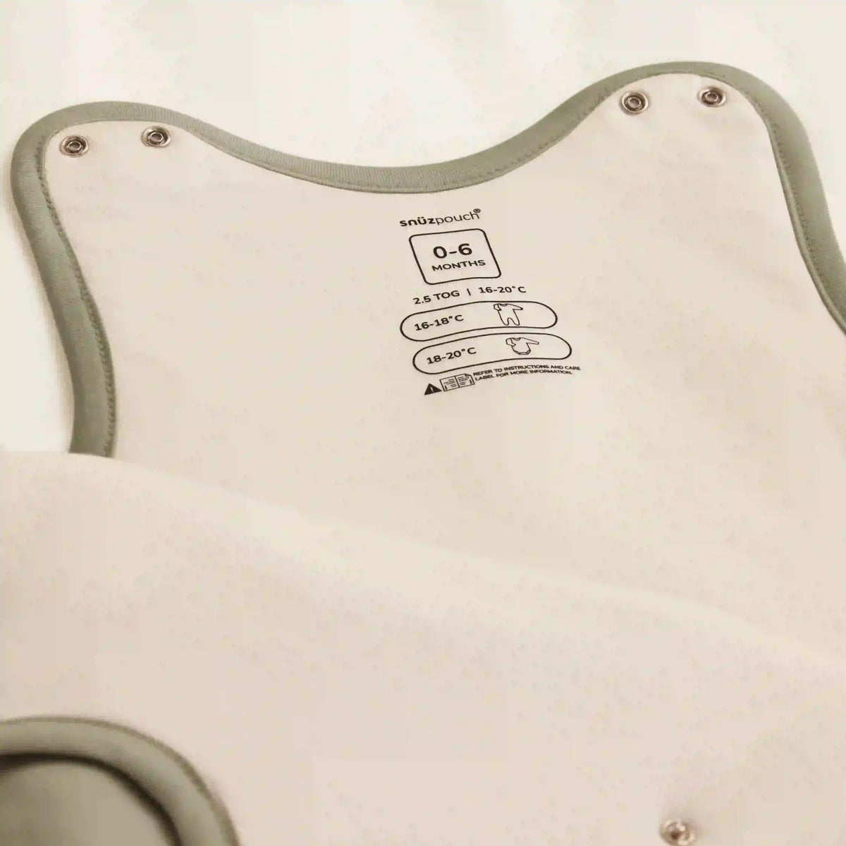 SnuzPouch Saco de dormir 0-6 meses Tog 1.0 - Sage Cross