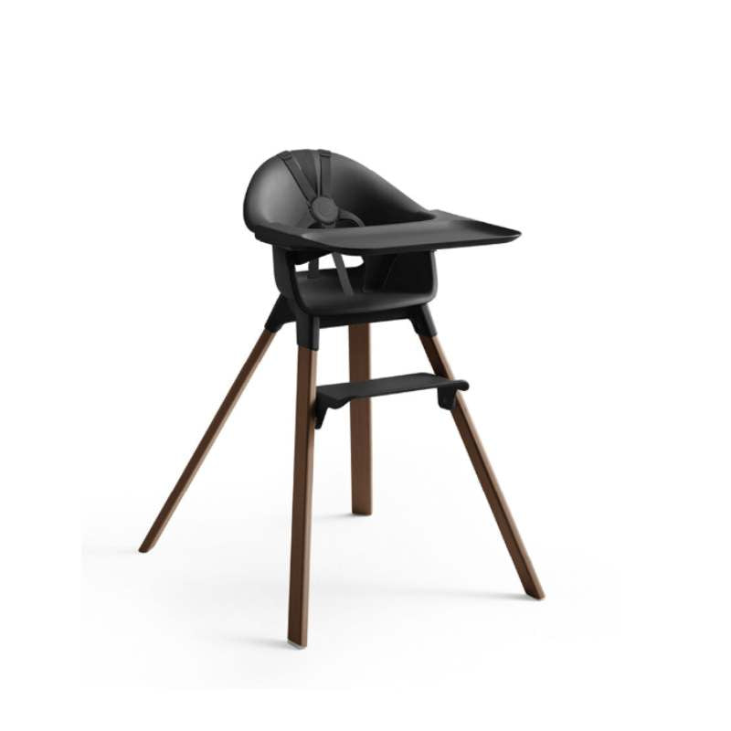 Stokke Clikk Cadeira de Refeição - Black / Warm Brown