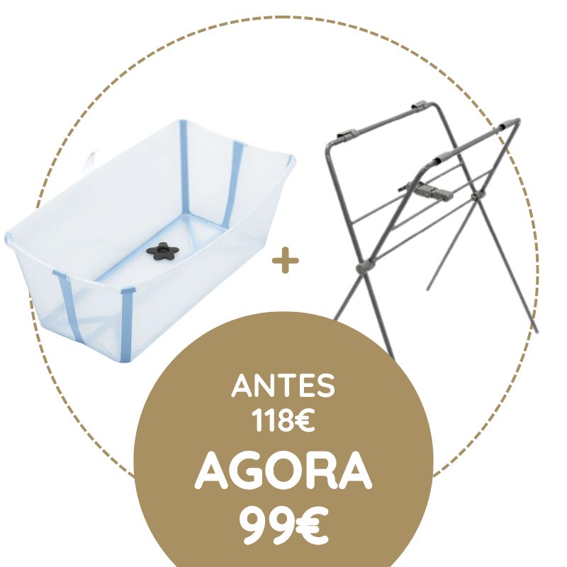 Stokke Flexi Bath Banheira + Suporte - Ocean Blue