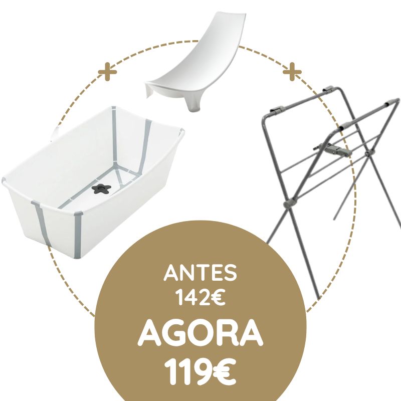 Stokke Flexi Bath + Redutor + Suporte - Branco
