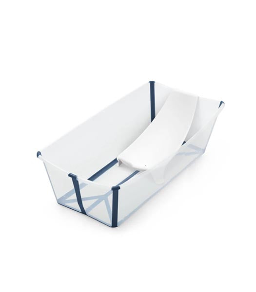Stokke Flexi Bath Bundle Banheira XL - Transparente & Azul
