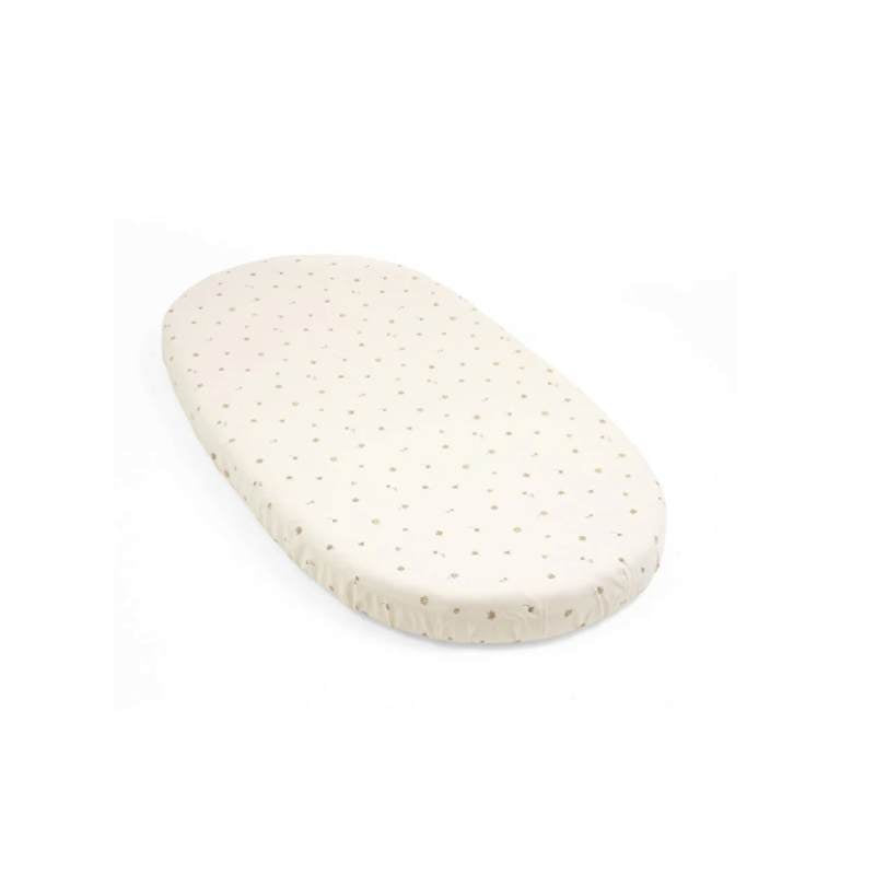Stokke Lençol Ajustável para Berço Sleepi - Flower Ecru OCS