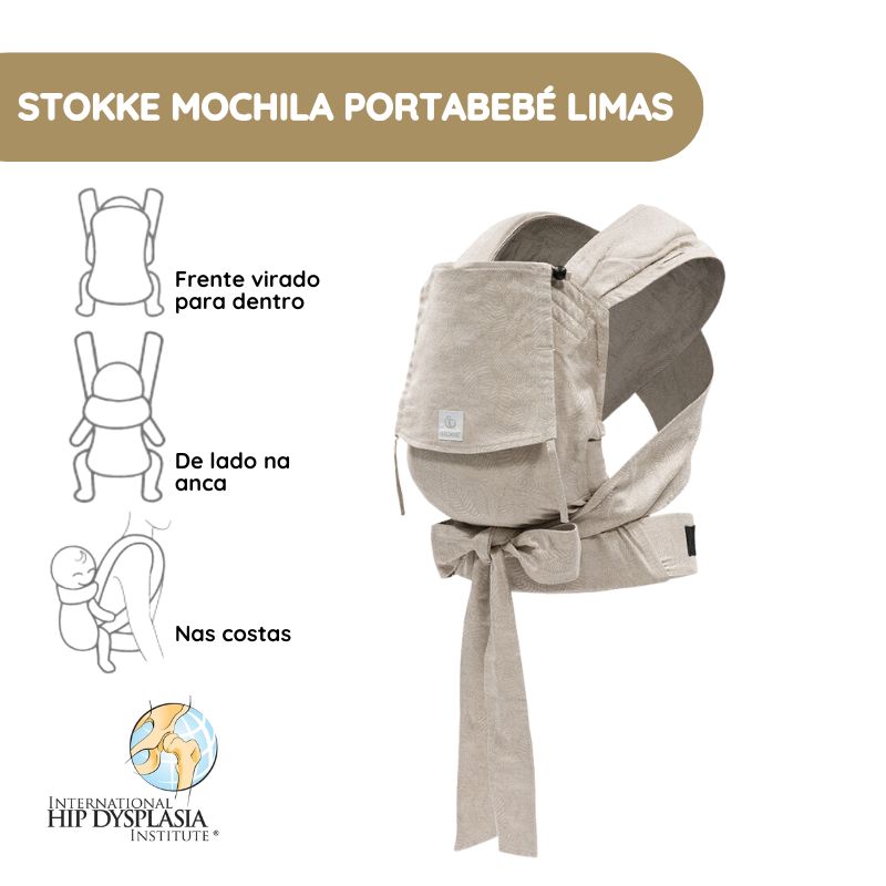 Stokke Mochila Portabebé Limas - Floral Beige