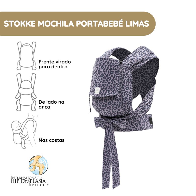 Stokke Mochila Portabebé Limas - Leopard Lilac