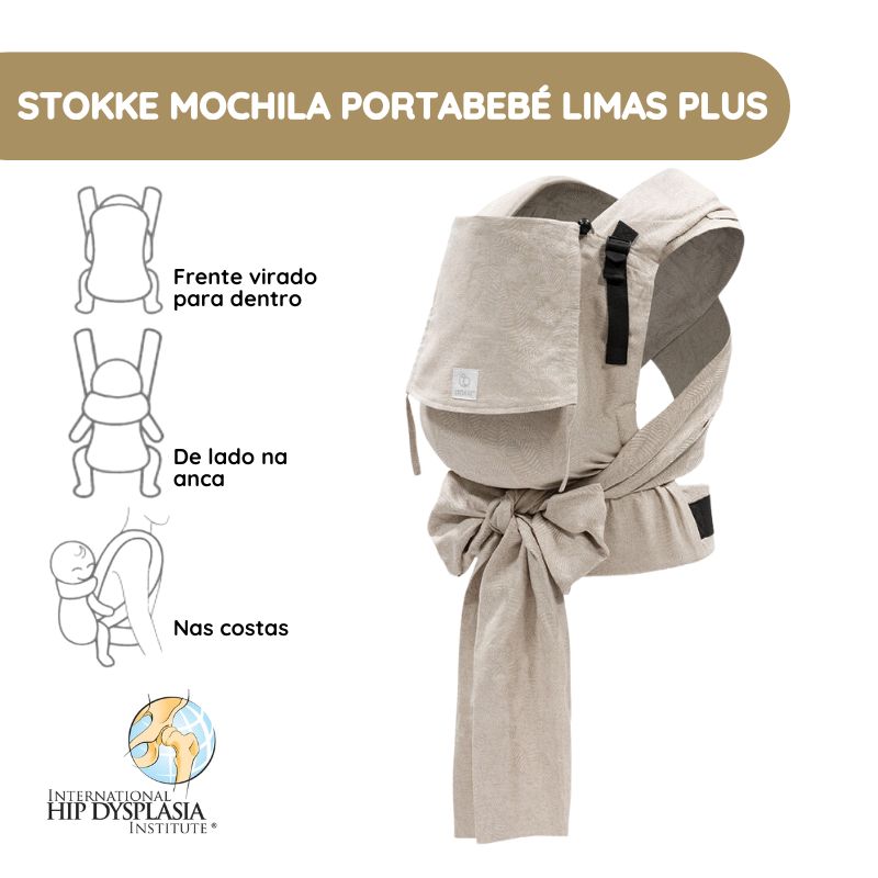 Stokke Mochila Portabebé Limas Plus - Floral Beige