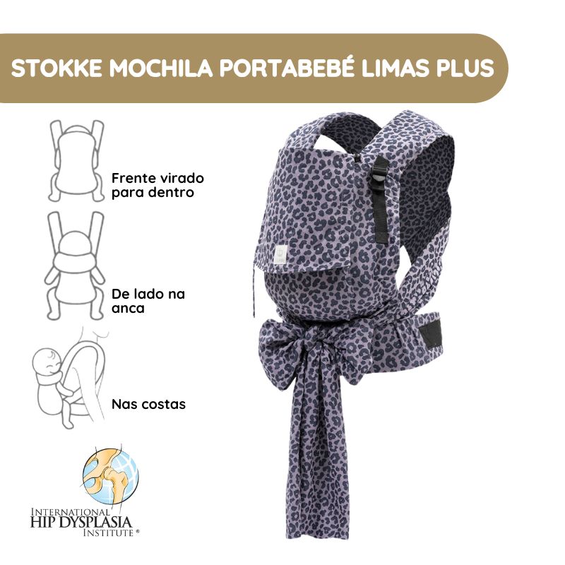 Stokke Mochila Portabebé Limas Plus - Leopard Lilac